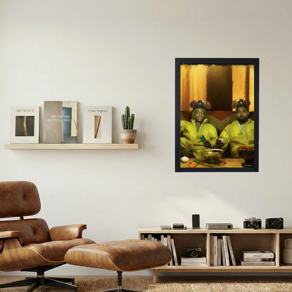 Soulja Boy x Kanye West 'Breaking Bad' Painting Poster - Mockup 1