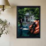 Kanye West x Playboi Carti x Fivio Foreign 'Off the Grid' Painting Poster - Mockup 2