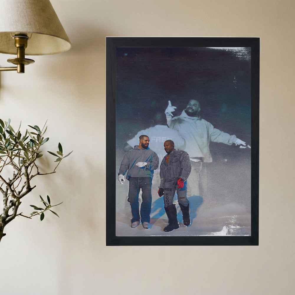Kanye West x Drake 'LA Coliseum' Poster - Mockup 2