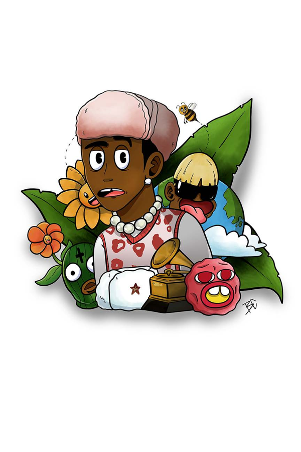 Tyler, The Creator 'Tyler Baudelaire' Cartoon Poster