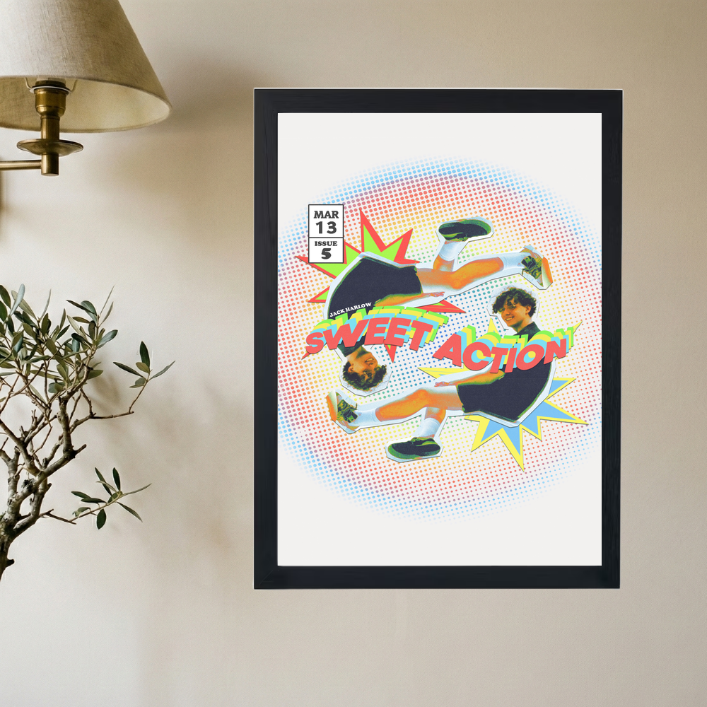 Jack Harlow 'Sweet Action' Poster - Mockup 2