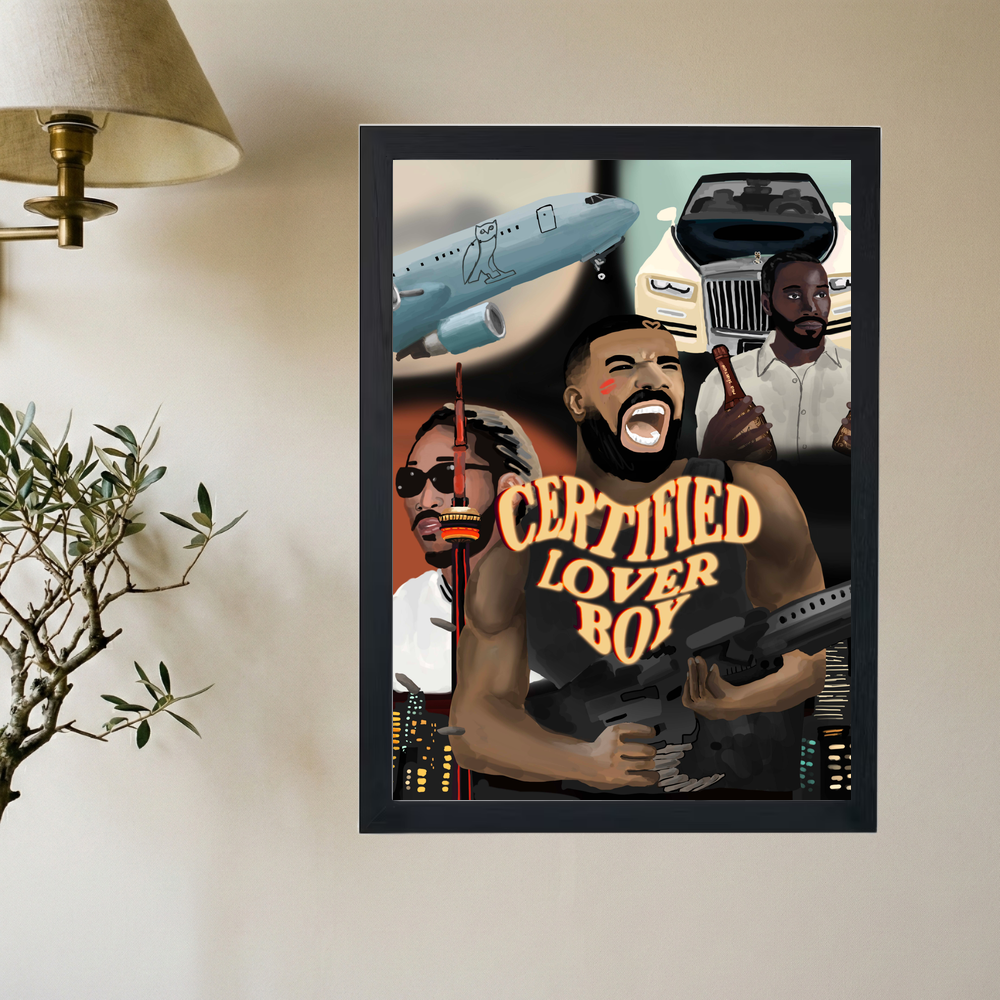 Drake 'CLB on Disc' Poster - Mockup 2