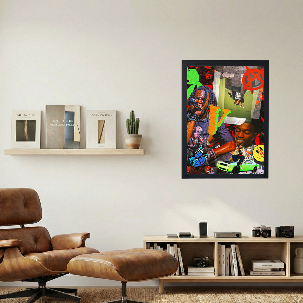 Playboi Carti 'Vlone Montage' Poster - Mockup 1