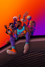 J Cole '2014 Lebron Space Jam Vibes'  Poster - Mockup 1