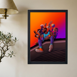 J Cole '2014 Lebron Space Jam Vibes'  Poster - Mockup 2