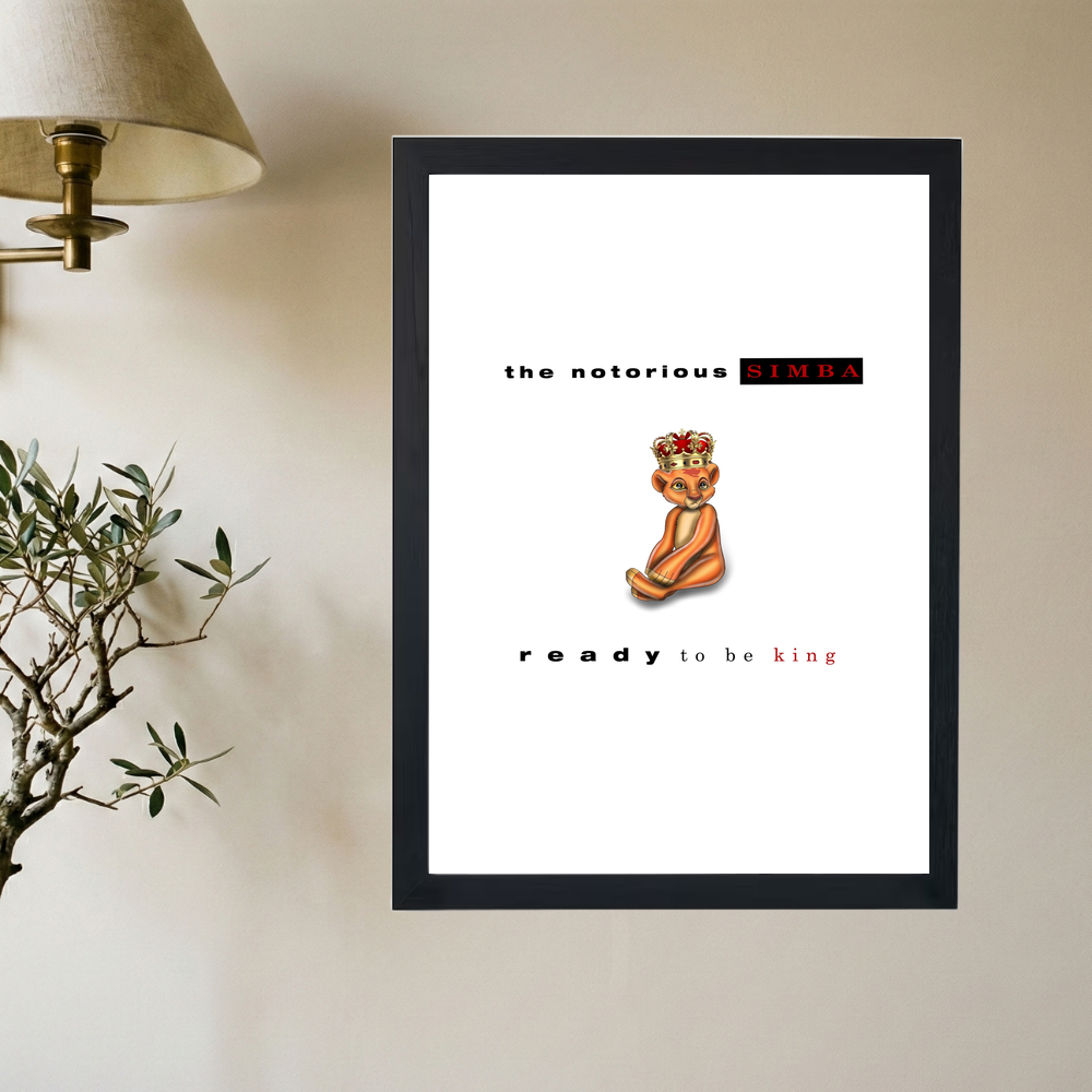 The Notorious Simba 'Biggie Smalls' Poster - Mockup 2