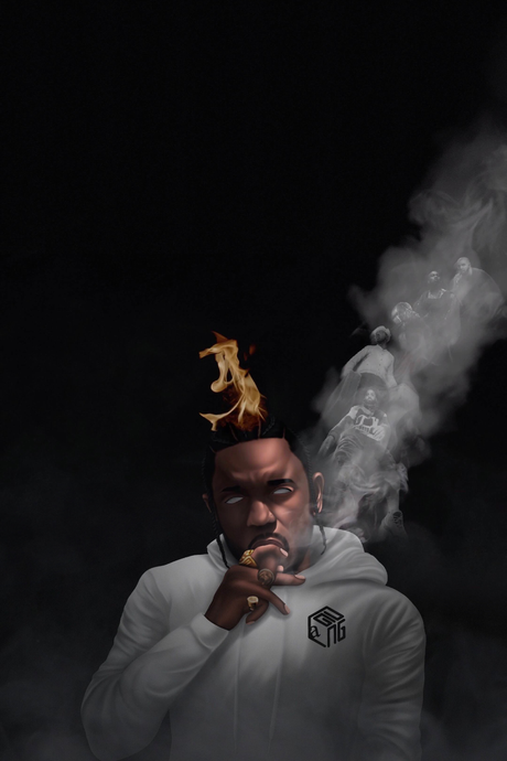 Kendrick Lamar 'Smokin on Top 5' Poster - Mockup 1