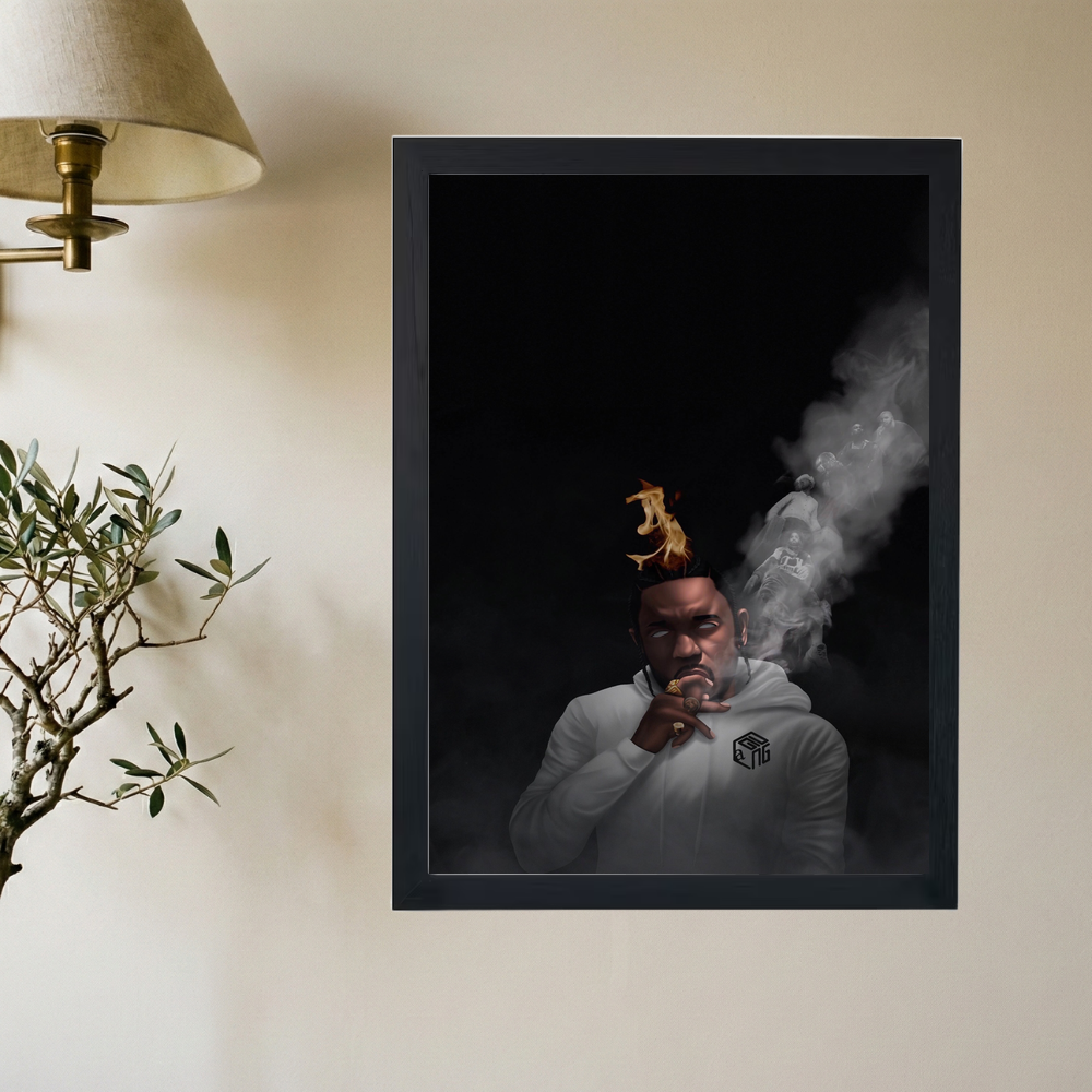 Kendrick Lamar 'Smokin on Top 5' Poster - Mockup 2
