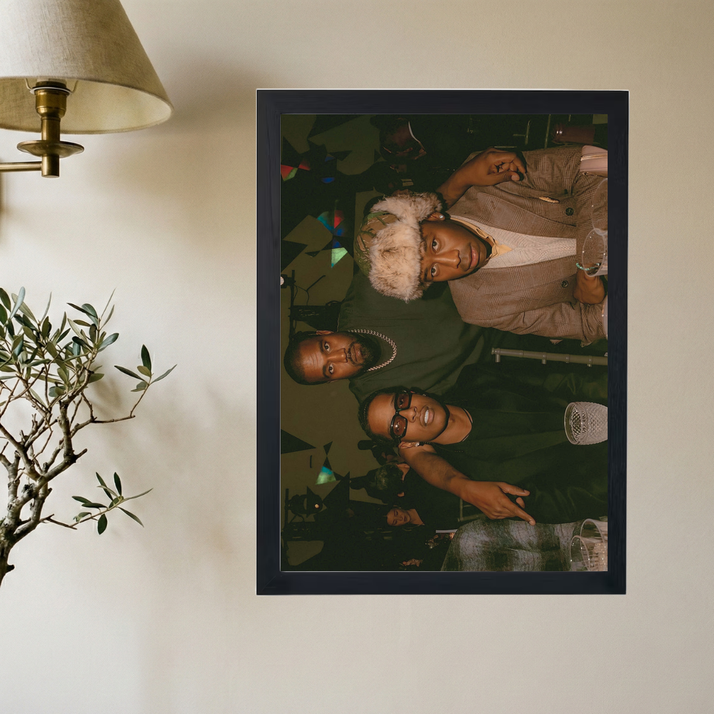 A$AP Rocky x Kanye x Tyler The Creator '3 Goats' Poster - Mockup 2