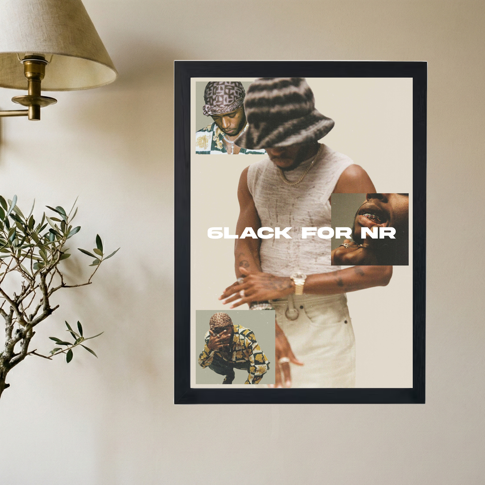6LACK 'Zoom' Poster - Mockup 2