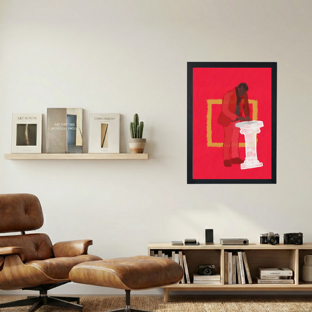 Kanye West 'Runaway Pose' Poster - Mockup 1