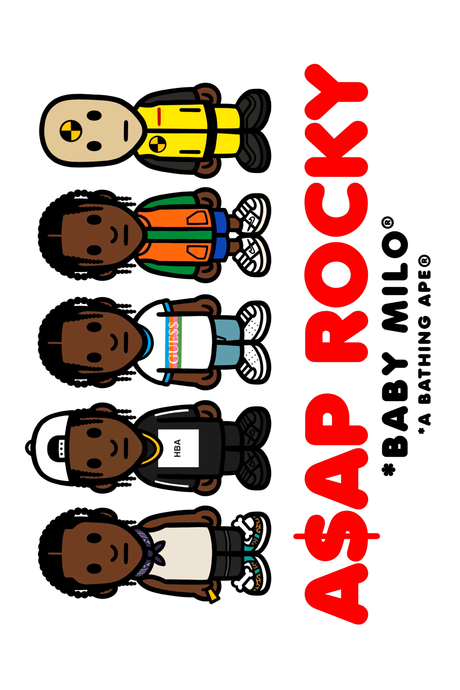 A$AP ROCKY x Bathing Ape 'Milo' Poster
