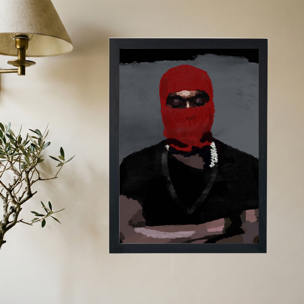 Kanye West 'YEEZUS Pose' Poster - Mockup 2