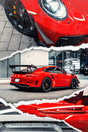 Porsche 'Red Stitching' Collaged Poster