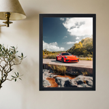 Porsche 911 'Exotic Orange' Poster - Mockup 2