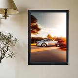 Porsche 993 Turbo 'Driving Buddy' Poster - Mockup 2