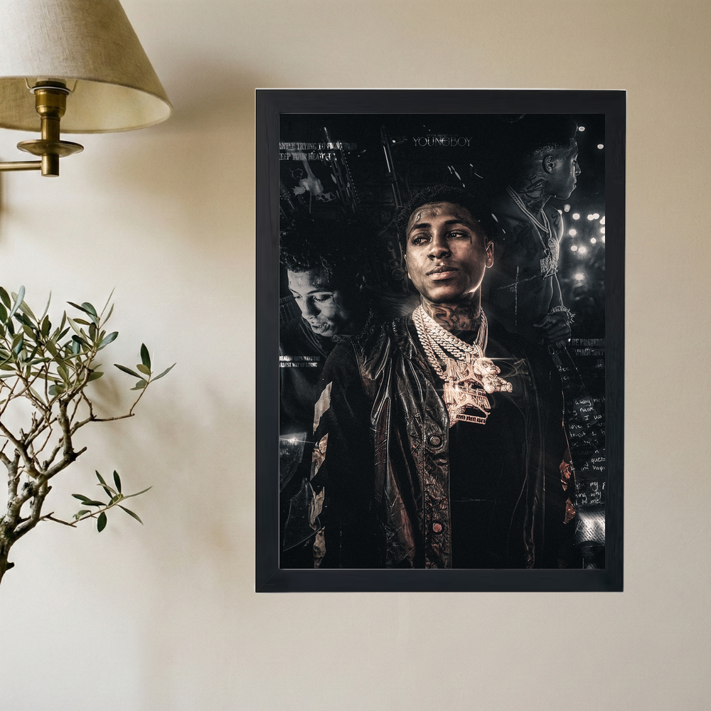 NBA Youngboy 'Big Stepper' Poster - Mockup 2