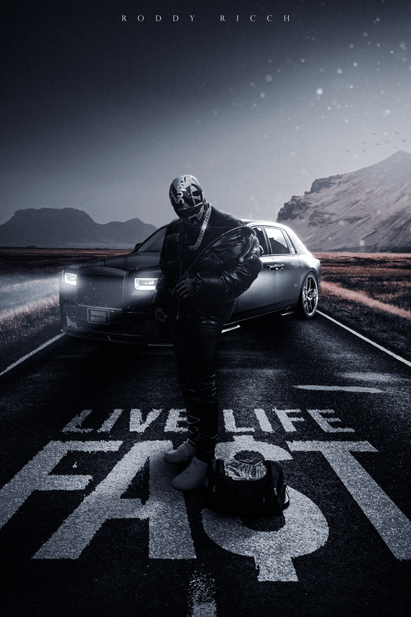 Roddy Rich 'Live Life Fast V2' Poster
