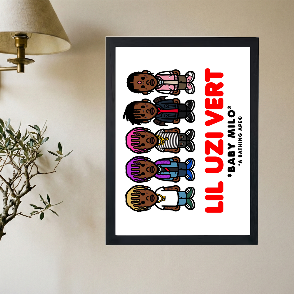 Lil Uzi Vert x Bathing Ape 'Milo' Poster - Mockup 2