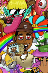 Tyler, The Creator 'Call Me If You Get Lost' Cartoon Poster