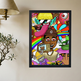 Tyler, The Creator 'Call Me If You Get Lost' Cartoon Poster - Mockup 2