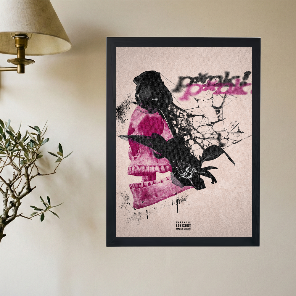 Young Thug 'P*NK Skull' Poster - Mockup 2