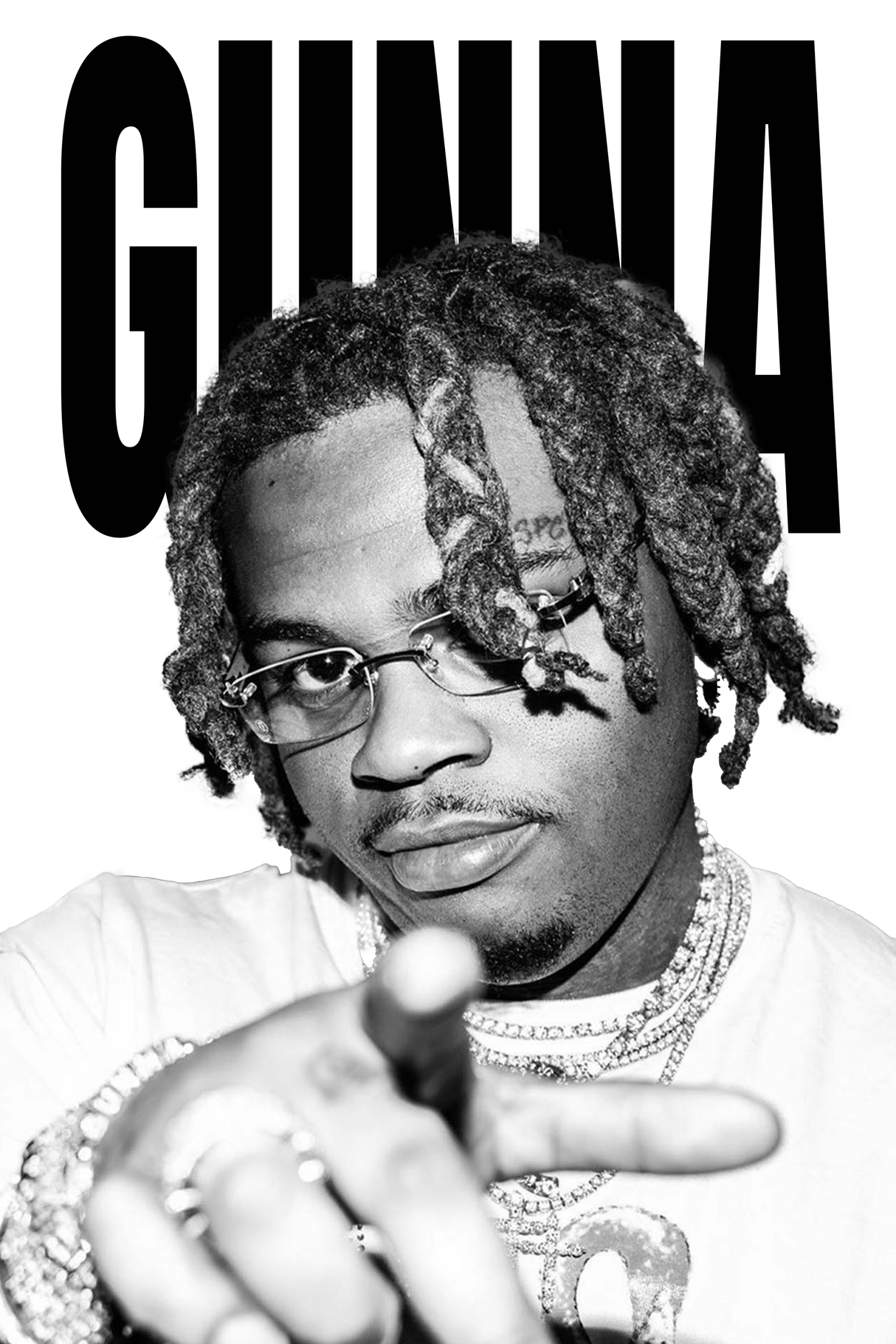 Gunna 'Posted B&W' Poster