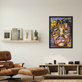 Juice Wrld '3 Eyes' Pastel Poster - Mockup 1