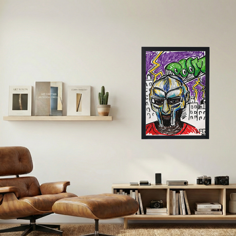 MF DOOM 'DOOMSDAY' Pastel Poster - Mockup 1
