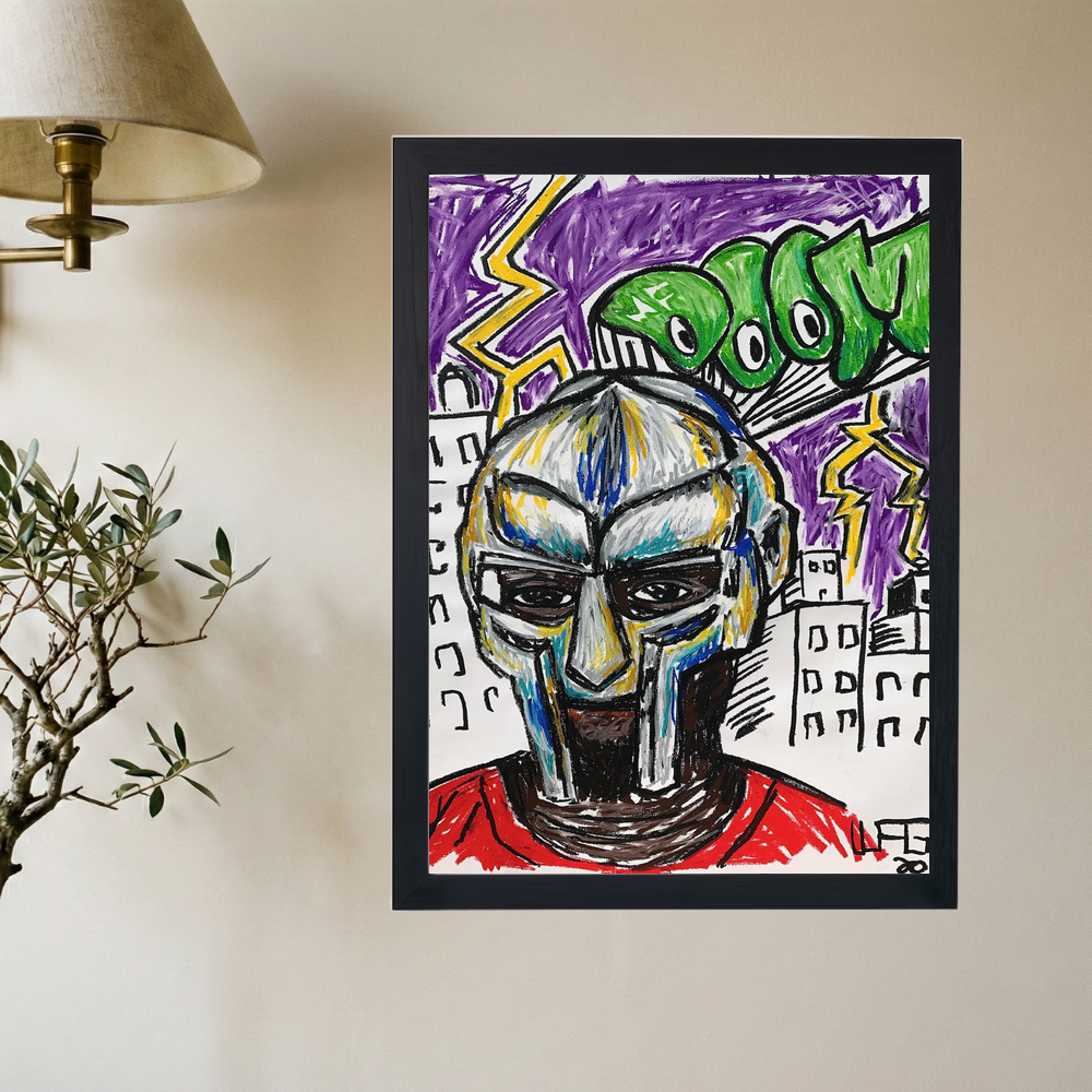 MF DOOM 'DOOMSDAY' Pastel Poster - Mockup 2