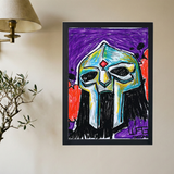 MF DOOM 'Mask Up' Pastel Poster - Mockup 2