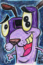 Courage the Cowardly 'Pastel' Dog Poster