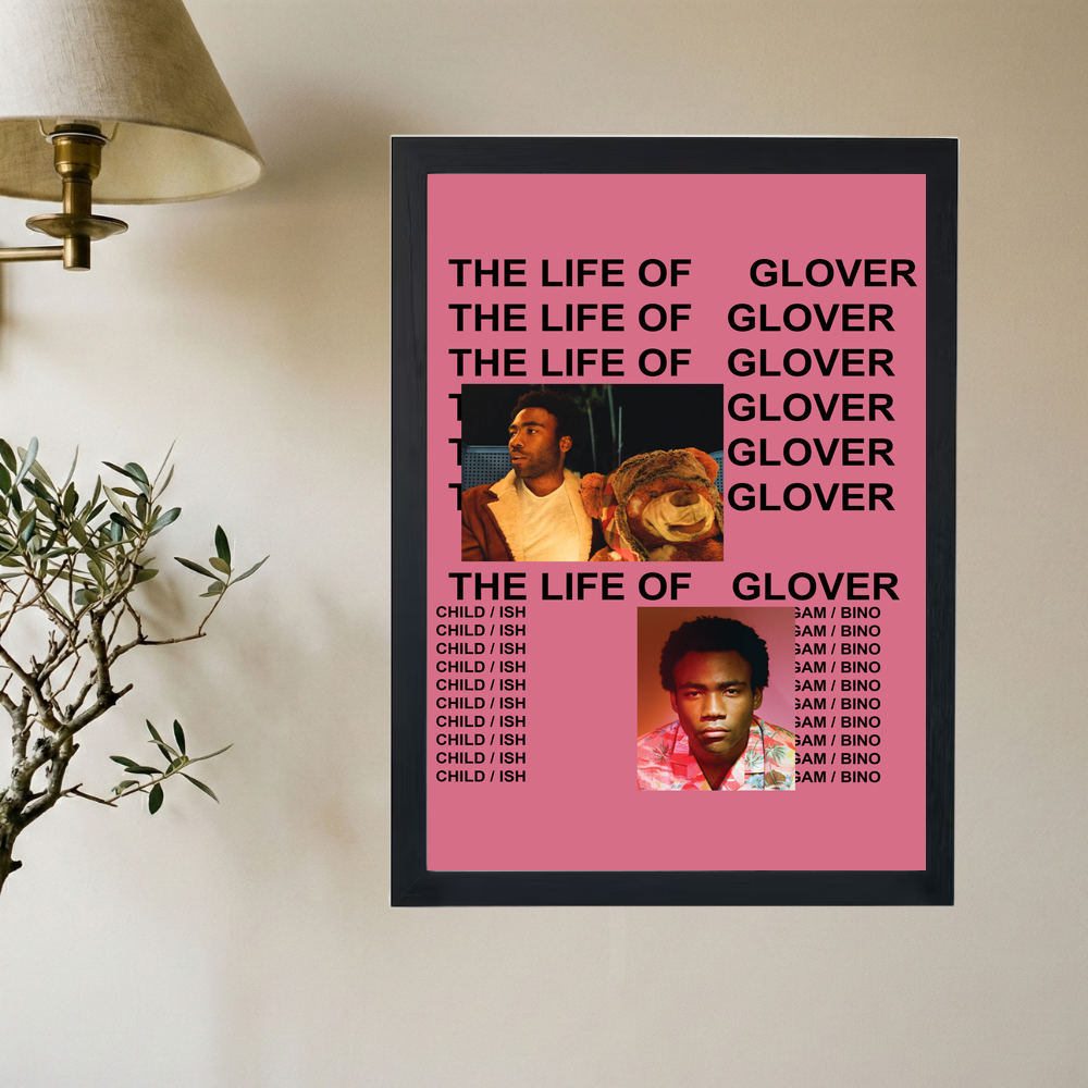 Childish Gambino 'Life of Glover' Poster - Mockup 2