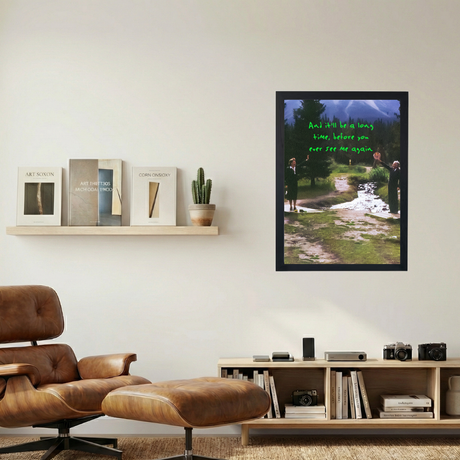 Kanye West 'Never See Me Again' Poster - Mockup 1