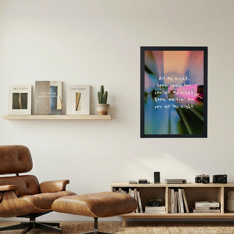 Frank Ocean All 'Nights Quoted' Poster - Mockup 1