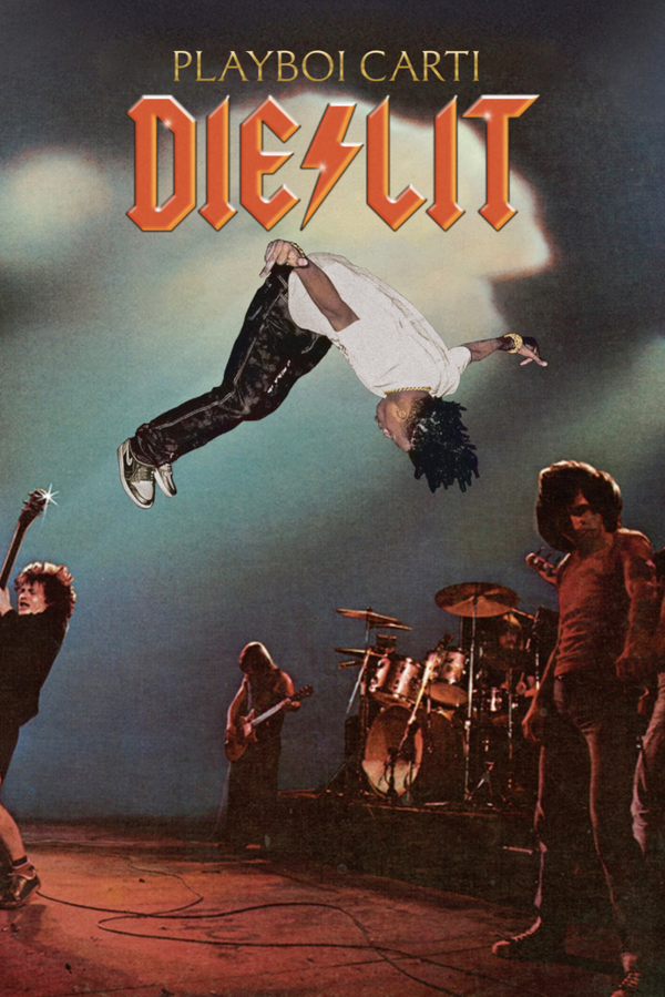 Playboi Carti x AC/DC 'Cross Over' Poster