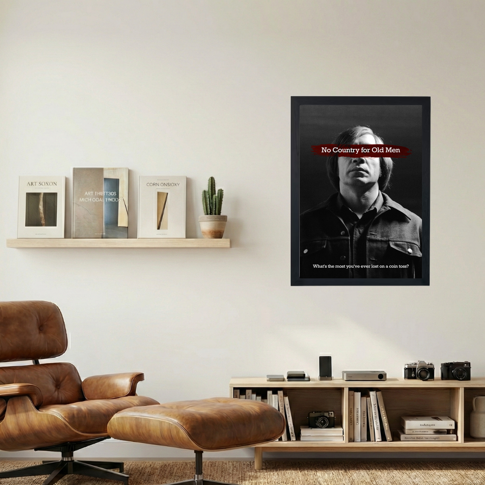 No Country For Old Men 'Flip a Coin' Poster - Mockup 1