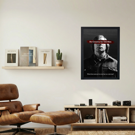 No Country For Old Men 'Flip a Coin' Poster - Mockup 1