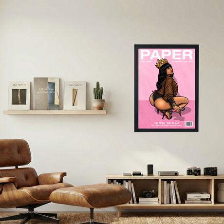 Nicki Minaj 'Pink Paperz' Poster - Mockup 1
