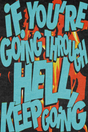 Keep Going 'Motivation' Blue Poster