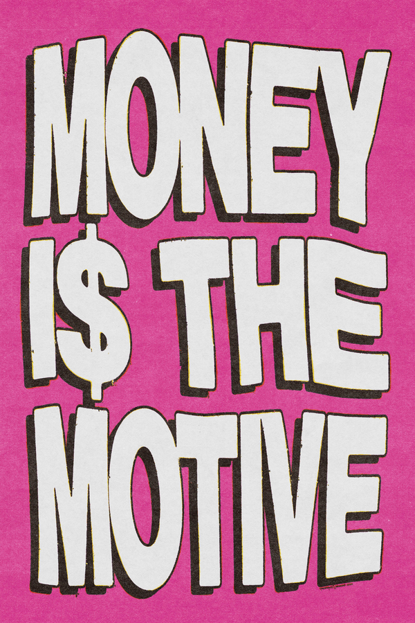 Money I$ The Motive Pink Poster