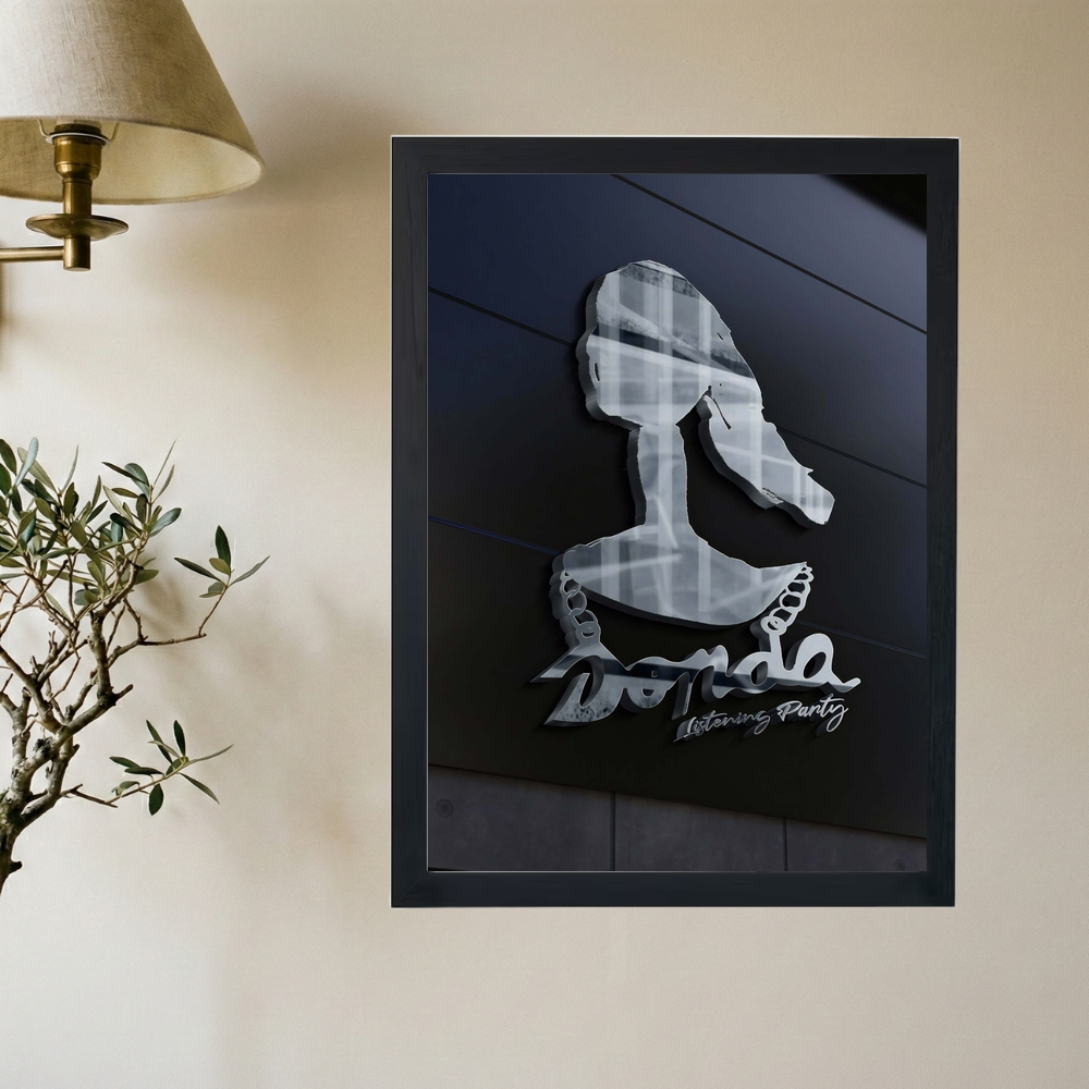 Kanye West 'Donda Listening Party' Poster - Mockup 2