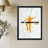 Logic 'No Pressure Silhouette V2' Poster - Mockup 2