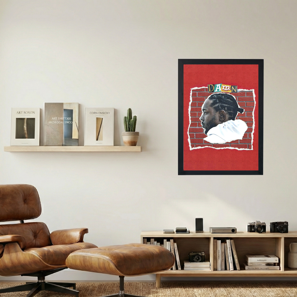 Kendrick Lamar 'DAMN Collage' Poster - Mockup 1