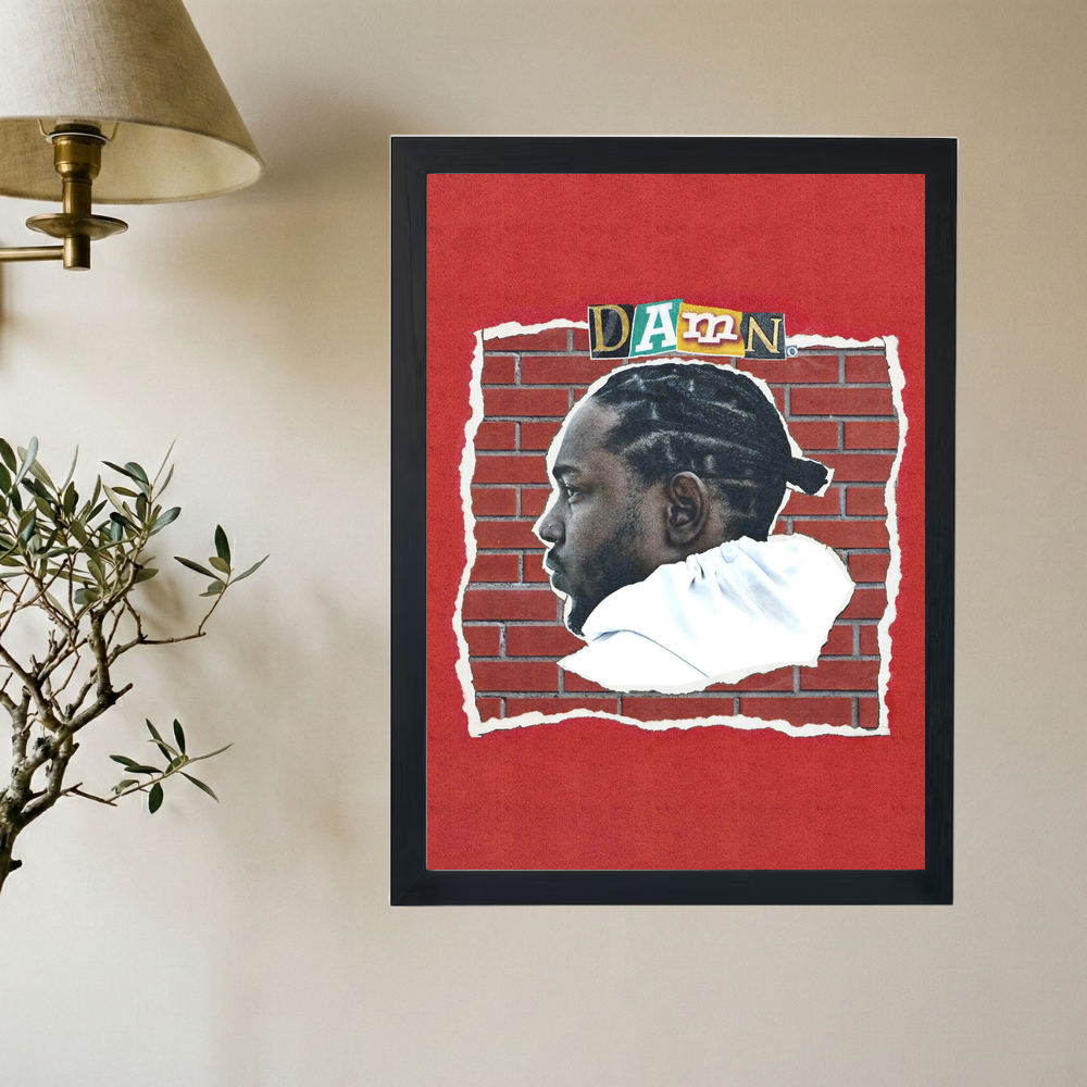 Kendrick Lamar 'DAMN Collage' Poster - Mockup 2