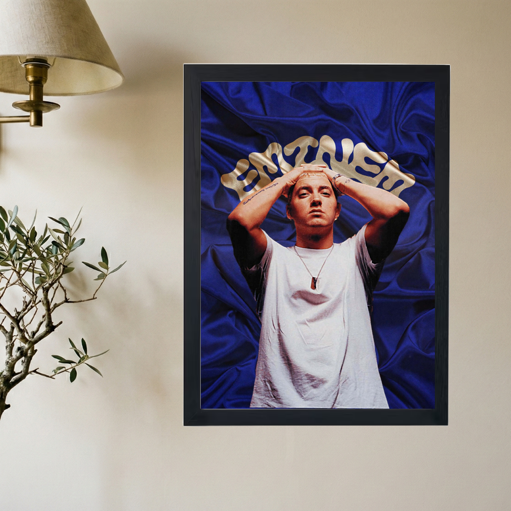 Eminem 'White Tee' Poster - Mockup 2