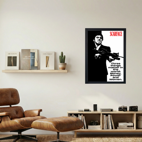 Al Pacino (Scarface) 'Money, Power, Women' Poster - Mockup 1