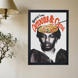 Kendrick Lamar 'Cartoons and Cereal' Poster - Mockup 2