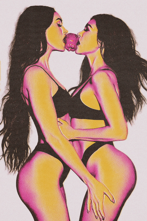 Kourtney Kardashian x Megan Fox 'Red Apple' Poster