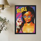 Rihanna 'Retro RiRi' Poster - Mockup 2